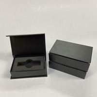 Boîte cadeau mini en papier rigide 1200 g/m² avec logo personnalisé, emballage noir pour produits électroniques, prix d'usine, vente en gros, boîte en vrac avec logo