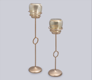 Support de bougie de Noël fait main de luxe en métal et verre, personnalisé, écologique, prix de gros pour la décoration intérieure - Product Image 5