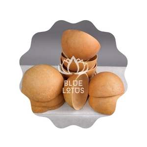 MEILLEUR PRIX Bol en Calabash Bleu Lotus 2025 Bol Naturel Fait Main - Product Image 1