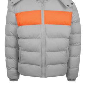 Wholesale Custom Printed High-Impact Bubble Jacket for <b>Men</b> Hooded Collar Pocket New Design Winter Coat Multiple Colors High - Product Image 3