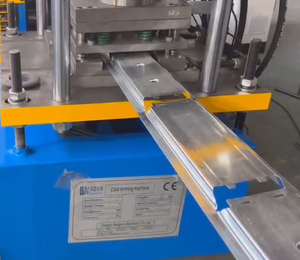 Automático HVAC Air <span class=keywords><strong>Duct</strong></span> Smoke Damper Frame Roll formando máquina - Product Image 4