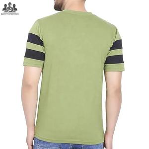 Camiseta de Manga Corta Tejida para Hombre, Diseño 2025, Alta Calidad, Diseño Liso Informal, Ecológica, Transpirable, 100% Algodón - Product Image 5