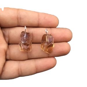 Pierre amétrine naturelle de qualité supérieure, pendentif brut en argent Sterling 92.5, bijoux multicolores, cadeau pour ami, vente en gros - Product Image 1