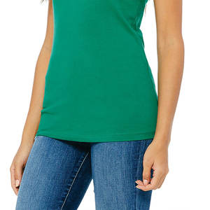 Camiseta de manga corta de poliéster de verano 2025 para mujer, camisetas en blanco al por mayor, ropa informal de uso diario, logotipo personalizado, suministro de etiqueta privada OEM - Product Image 3