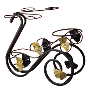 Soporte decorativo para botellas de cerveza, accesorios para Bar, escaparate de estilo Premium, estante para vino de alambre, estante para vino de Metal DE LA India - Product Image 1