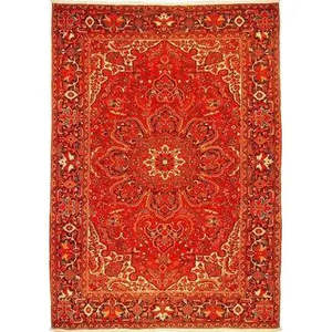 Tapis persan Heriz unique en son genre, 11'7 x 8'2 - Product Image 1