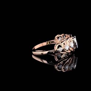 1.01CT VS1แล็บหัวใจโตแล้วแหวนสัญญาเพชร14K สีโรสโกลด์สำหรับงานเลี้ยงหมั้นและของขวัญเครื่องประดับชั้นดีสำหรับคู่ค้า - Product Image 2