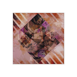 ผ้าพันคอไหมทวิลสองด้านลายบอสฟอรัส 90x90-ลายเรขาคณิตดีไซน์เนอร์ - Product Image 1