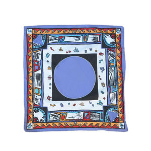 Écharpe bandana 100% coton imprimé logo double face personnalisable Bandana carré respirant avec design double face - Product Image 5