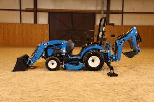 Tractor de Jardín LS Azul 4x4 con Cargador Frontal, Tractor Multifuncional con Ruedas - Product Image 6