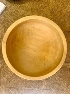 À TRAVERS LE BOL-BOL À FRUITS EN BOIS RÉEL NATUREL, Bol en bois décoratif pour Table Office Home Decor ustensiles de cuisine - Product Image 2