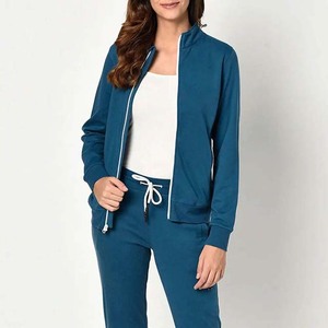 Conjunto Deportivo Informal con Capucha para Mujer, Talla Grande, Corte Regular, Estilo Casual, Estampado Urbano, 100% Algodón Grueso, Otoño 2026 - Product Image 5