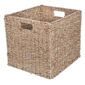 Panier de rangement en jacinthe d'eau tissé à la main minimaliste de style européen meubles en osier conçus pour la décoration intérieure paniers à linge - Product Image 6