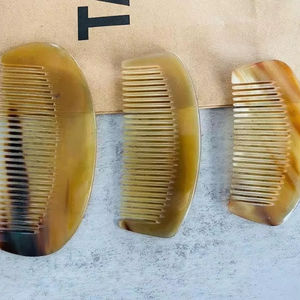 Peine de Cuerno de Buey de Cinco Puntas, Hecho a Mano, Ecológico, Rústico, de Primera Calidad, Pulido, Religioso, para el Día de la Madre, Personalizado, RM International - Product Image 1