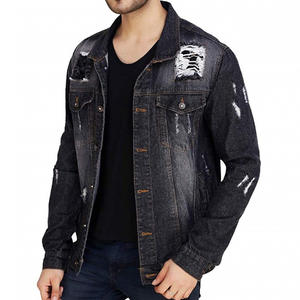 Nouvel arrivage Étiquette personnalisée de bonne qualité avec le meilleur prix/le meilleur élégant automne hiver hommes vestes jeans vieillis - Product Image 1