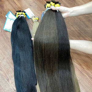 100% Extensions de cheveux humains vietnamiens bruts vierges de haute qualité en vrac 30 pouces cheveux raides naturels non transformés 100% couverture de couleur - Product Image 2