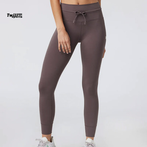 Pantalones Deportivos TWILL SPORTS para Mujer, Cintura Alta, Efecto Levanta Glúteos, Sin Costuras, de Algodón y Fibra de Bambú, Transpirables, para Gimnasio, Fitness, Yoga, Leggings Casuales - Product Image 1