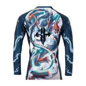 Protector de sarpullido sublimado para adultos para el mejor producto para hombres Último diseño Fitness Wear Spandex y poliéster de alta calidad para hombres - Product Image 2