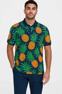 Manufacturers Custom logo Customise Design Polo Shirt 97% Cotton <b>3</b>% Spandex Breathable Men Sublimation Printing Polo Shirts - Product Image 3