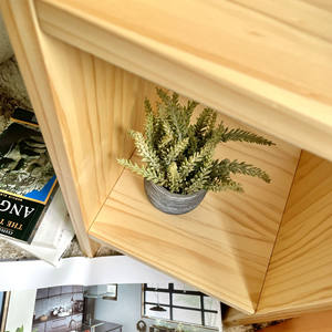 Librería de madera de pino moderna personalizable para el hogar, dormitorio, sala de estar, escuela, Hotel, diseño de muebles de oficina - Product Image 4