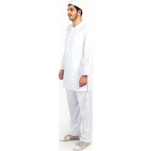 Abaya Larga Informal Vintage Personalizable, Estilo Afgano, para Hajj y Umrah, Suministro ODM, Tallas XS-XXL, Logotipo Personalizado, Beige, Blanco, Verano, Invierno - Product Image 1