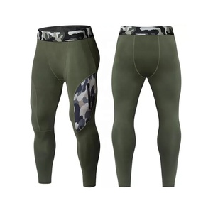 Leggings pour hommes MMA sublimés collants de Compression coton/fibre de bambou respirant taille élastique vêtements de sport course pantalons de Fitness - Product Image 1