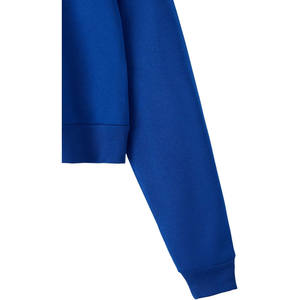 Venta al por mayor en relieve Puff estampado Crop Top Mujeres Sudaderas con capucha Conjunto de logotipo personalizado de diseño de impresión de alta calidad recortada Mujeres Sudadera con capucha - Product Image 4