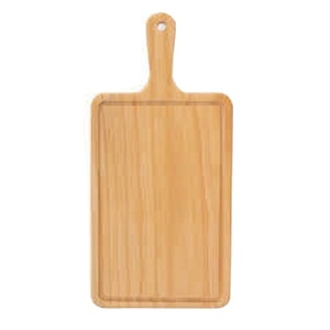Tabla de Cortar Rectangular de Madera Maciza de Acacia, Ecológica, Pulida, de 2.0 cm de Grosor, Apta para Lavavajillas, Fácil de Limpiar, para Cortar Pizza, Pan - Product Image 3