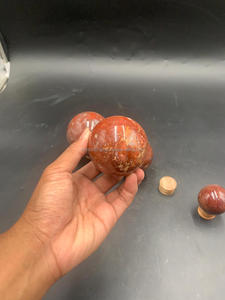 Venta al por Mayor de Gemas Naturales de Jaspe Rojo de Indonesia de Alta Calidad, Forma de Esfera, Cristal Curativo Artesanal, Tamaño 5 cm - Product Image 5
