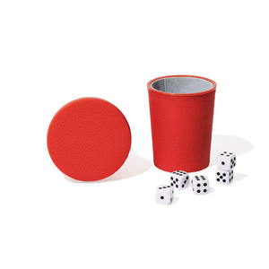 Vente en gros de tamis en cuir velours personnalisé silencieux jeu de dés bar silencieux jeu de dés silencieux avec base jeu de dés - Product Image 3