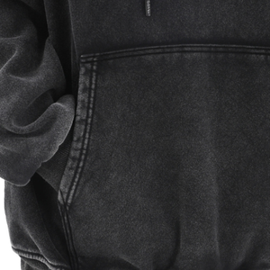 Sudadera con capucha vintage lavada al por mayor con logotipo personalizado holgada para hombres y mujeres estilo callejero Sudadera con capucha en blanco pesada de alta calidad - Product Image 4