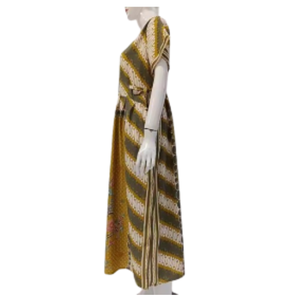 Vestido diario de la mejor calidad para mujer, manga corta, hasta el tobillo, Material de rayón suave con cintura elástica térmica para verano y primavera - Product Image 3