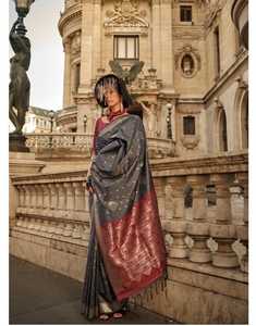 Bollywood Beautiful Handcrafted Heavy <b>Box</b> Inclusive with <b>Soft</b> Silk Saree - Product Image 3