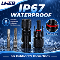 Kit Konektor dengan 1P Pin Positif Negatif untuk Sistem Energi Fotovoltaik Terbuat dari Bahan PC untuk Aplikasi Tenaga Listrik