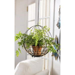 Unique Design <b>Metal</b> Hanging <b>Planter</b> Round Bronze <b>Planter</b> with Round Frame for Outdoor Hanging Plant & <b>Gardening</b> in Wholesale - Product Image 2