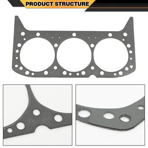 Jeu de joints de culasse boulons pour Chevy S10 <span class=keywords><strong>Silverado</strong></span> GMC Sierra 1500 Savana Chevy Express 1500 1996-2006 4.3L 262CID <span class=keywords><strong>V6</strong></span> OHV - Product Image 2
