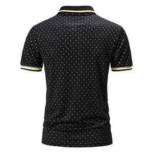 Quality Men's Polo <b>Shirt</b> with O-Neck Collar 100% Cotton Formal Style Short Sleeves Oversized Polos for Work - Product Image 5