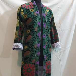 Veste en coton unisexe Suzani brodée à la main pour l'été, vêtements d'hiver pour femmes, cadeaux de demoiselle d'honneur, vente en gros pour le bain - Product Image 5