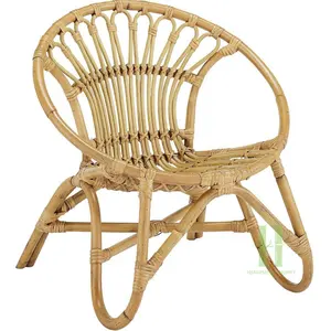 Round Rattan Lounge Chair Luxury Rattan Relaxing Chair OEM Wicker Arm Chair Best Choice Rattan Furniture from HNH Craft