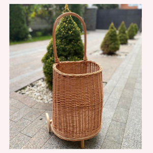 Cesta de paraguas Chic 2025 Rattan & Sea Grass | Diseño inspirado en animales caprichosos | Decoración de entrada Bohemia hecha a mano - Product Image 4