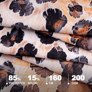 Tela Estampada de Alta Calidad para Trajes de Baño, de Secado Rápido y Elástica en 4 Direcciones, para Ropa de Playa, Venta al Por Mayor - Product Image 2