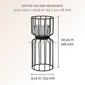 Zahid Exports ZE-3205X Handmade Bamboo <b>Candle</b> <b>Stand</b> for Christmas Home Decor-round Shape - Product Image 6