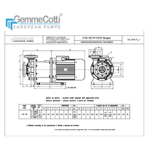 Pompe centrifughe magnetiche di alta qualità modello ht2 100 PP con motore 18,5 kw IEC 160 2P in materiali termoplastici water pum - Product Image 4