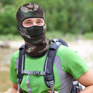 บาลาคลาวาแฟชั่น ออกแบบโลโก้ตามสั่ง บาลาคลาวาแบบเต็มหน้า บริการ OEM สำหรับกีฬาแข่งรถ วิ่ง และตกปลา - Product Image 2