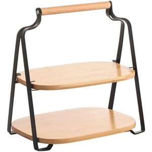 MSV Elie Industrial Style <b>Placemat</b>, <b>Wood</b> and Steel, Matte Black - Product Image 1