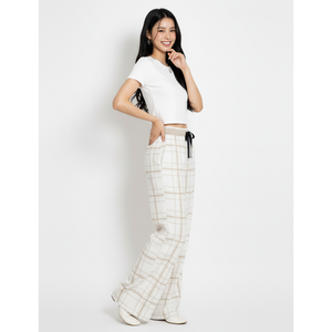 Commandes en gros Pantalons de pyjama d'hiver pour femmes, coupe large, taille élastique, légers, respirants, en mélange de coton - Product Image 1