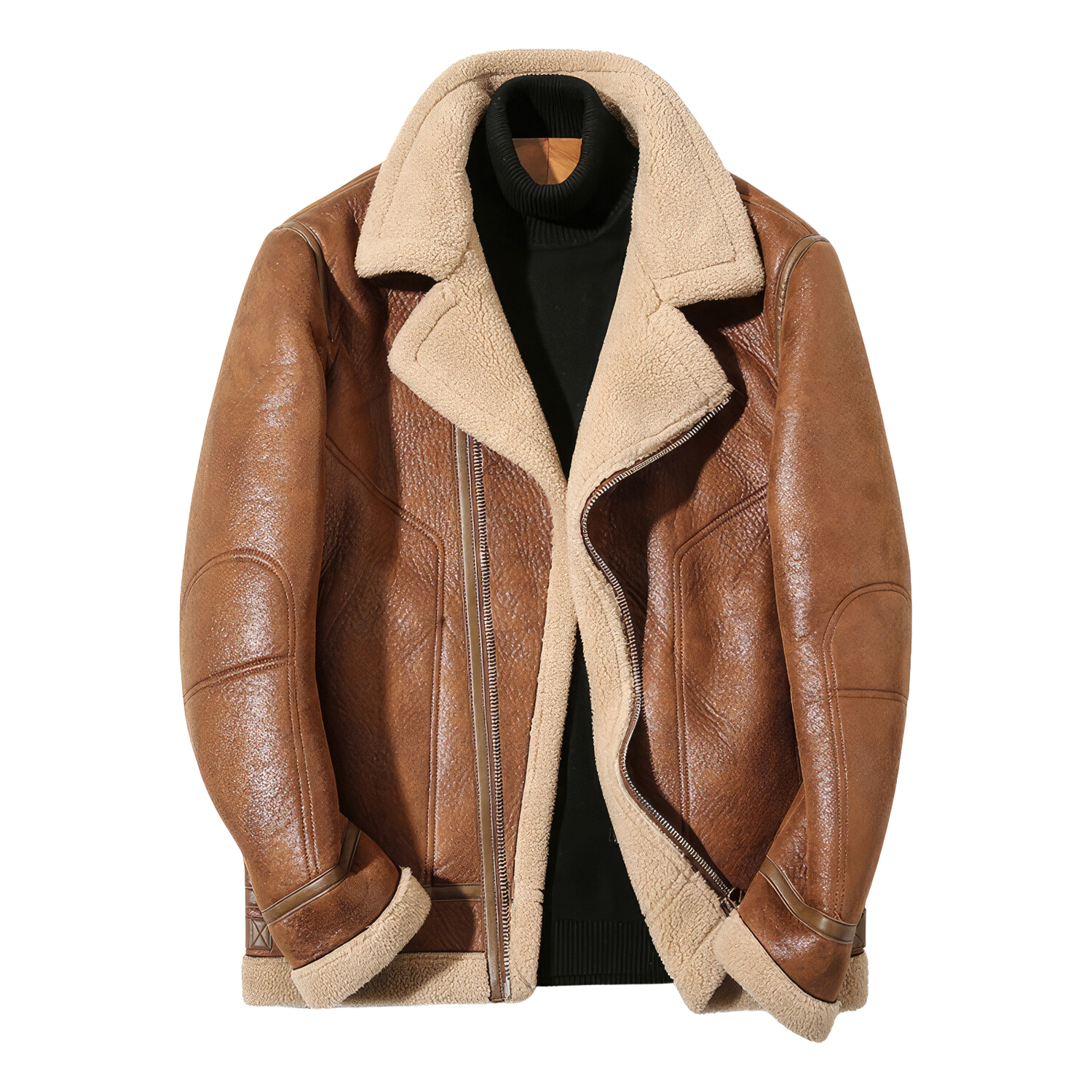 Oveja Chamarras Hombre 2019 Chaqueta De Cuero De Invierno De Piel