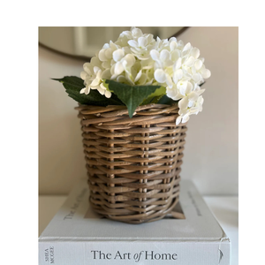 Natural Rattan Pot <b>Basket</b> Handmade Container for Flowers Greenery and Room Aesthetics - Product Image 5