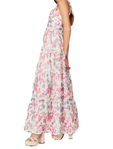 Vestido largo rosa pastel de alta calidad, elegante vestido de fiesta de verano para mujer de proveedor indio - Product Image 2