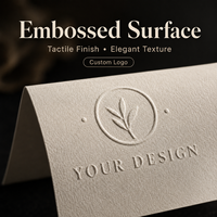 Étiquettes personnalisées en papier texturé gaufré pour stores enrouleurs, autocollants vierges avec logo personnalisé en creux pour emballages de produits de soin et de bougies